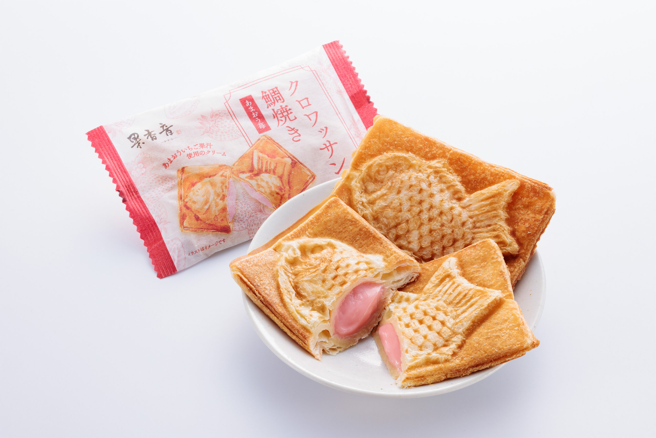 クロワッサン鯛焼きあまおう苺